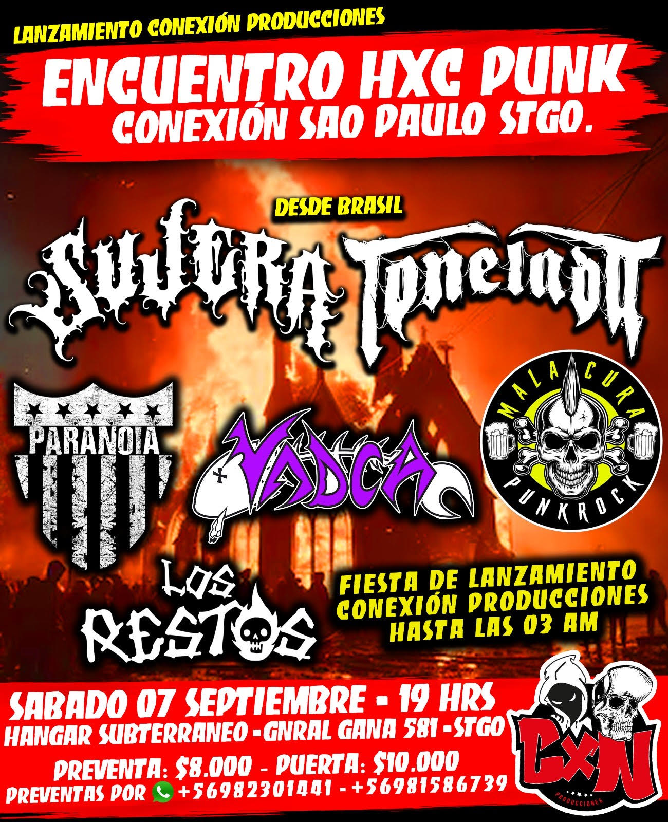 Representando la esencia hardcore paulista: Sujera llega a Chile en el 